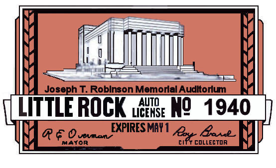 (image for) 1940 Arkansas Registration Sticker Little Rock
